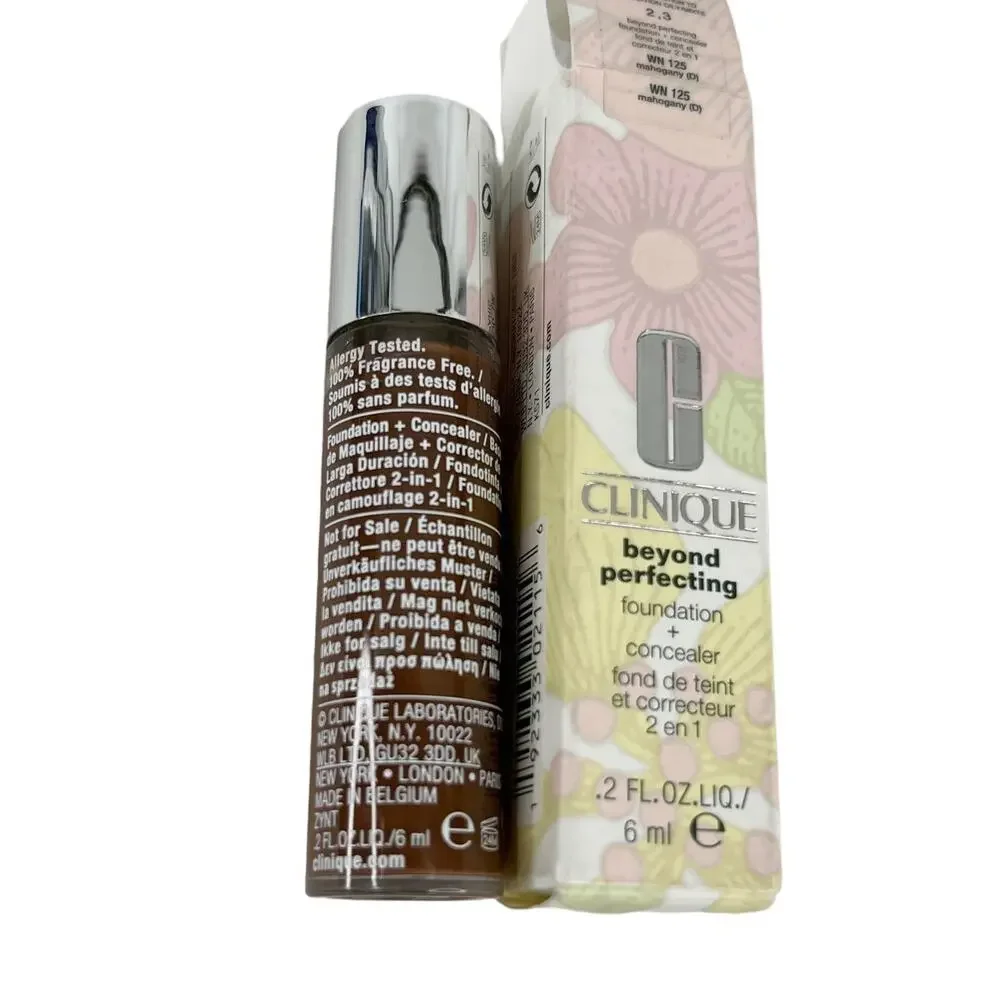 Clinique Beyond Perfecting Foundation + Concealer .2 oz Mahogany New